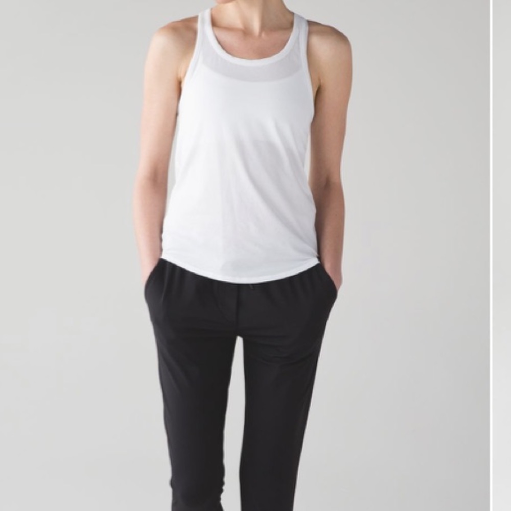 White Lululemon tank top